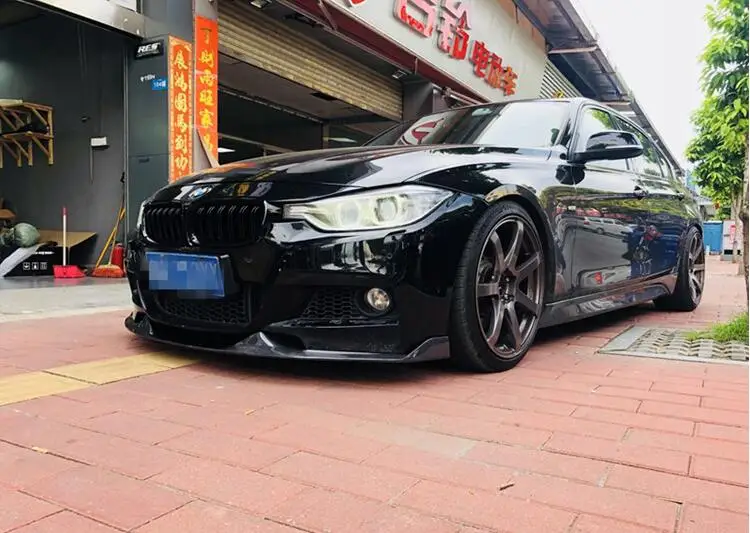 Carbon Fiber Car Bumper Front Lip Protector Fits For BMW F30/F35 320 330 LIMT/MP 2013 2014 2015 2016 2017 2018 2019 | Автомобили и