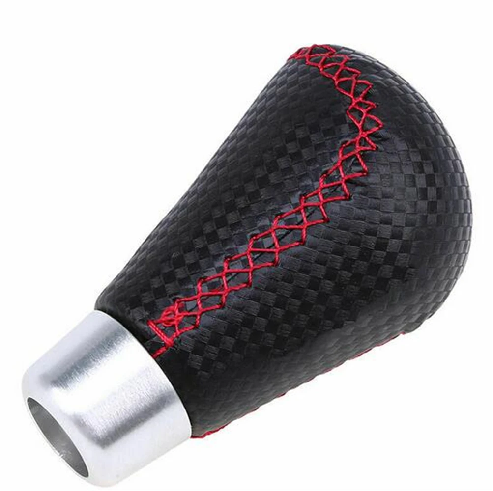 Автомобильный черный кожаный красный Ститч из углеродного волокна ручной