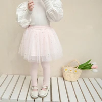 spring summer kids girls leggings sequined mesh skirt kids baby pants two piece trousers cute casual fashion girls trousers