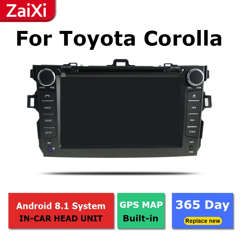 Для Toyota Corolla E150 хэтчбек 2006 2007 2008 2009 2010 2011 2012 автомобильный Android Радио
