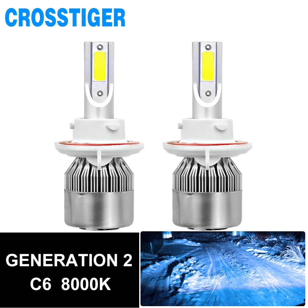 

C6 Auto Bulbs LED H4 Headlight Car Styling Light Accessories LED H7 H11 HB3 HB4 9006 9005 Auto Light Headlamp H7 LEDS 8000K