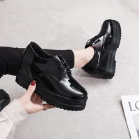 all match single shoes small leather shoes increase in leather shoes british new college style autumn thick bottom x704