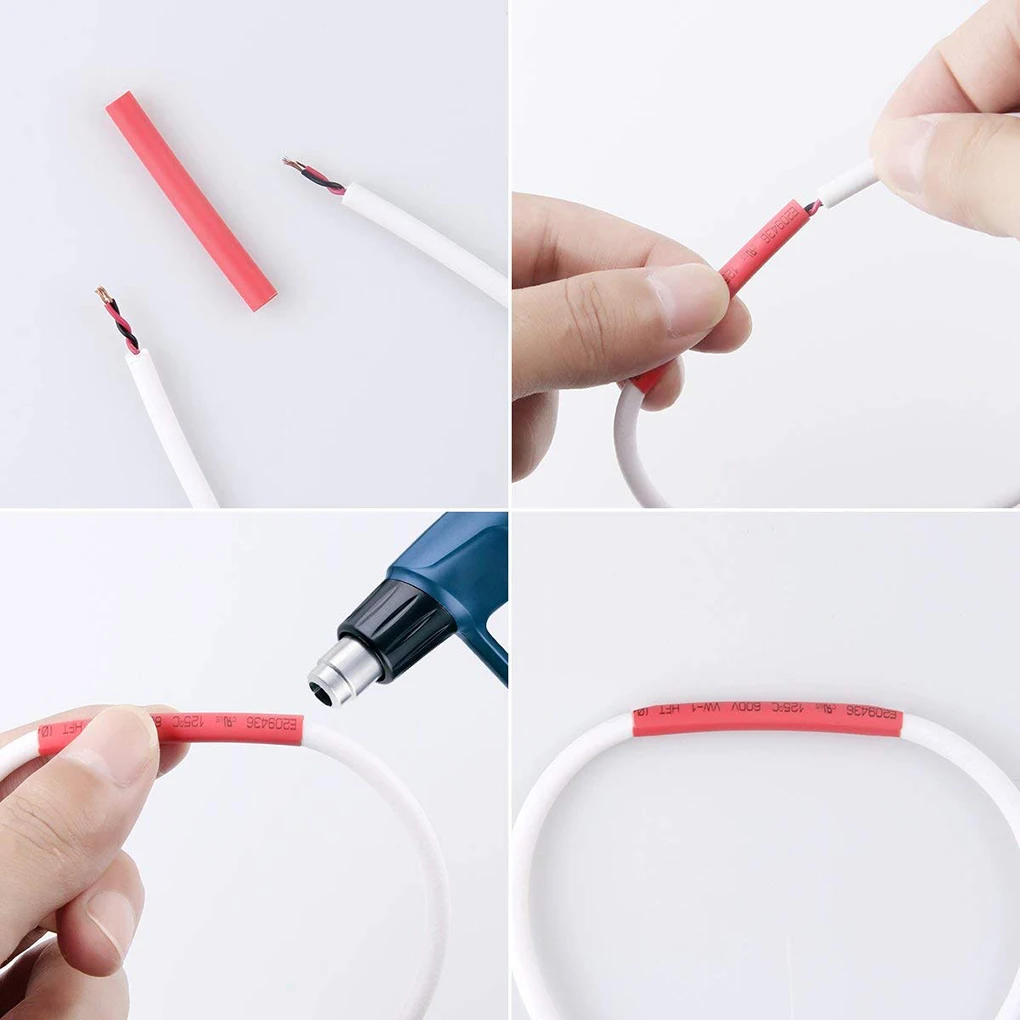 127/328/530 шт./компл. термоусадочные трубки Электрическая обертка провода кабельные