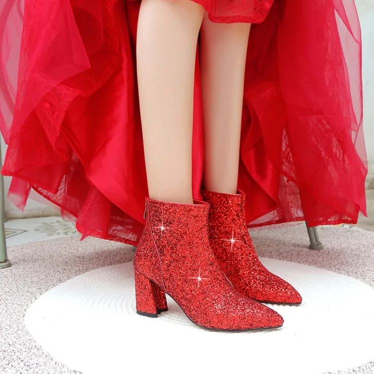 Большие размеры 9 10 11 12 ботинки женская обувь ботильоны для женщин дамские зимняя