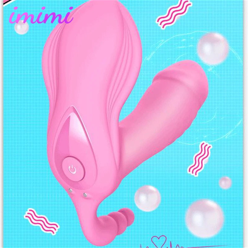 Wearable Butterfly Dildo Vibrator Clitoris Stimulator Wireless Sex Toy For Women Vagina G Spot Pussy Massager Adult Products | Красота и