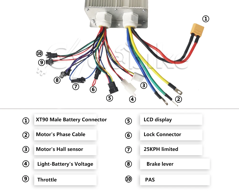 TFT дисплей системы 48 v-72 v 3000w комплект для переоборудования электрического велосипеда sinewave контроллер 100 км/ч Скорость Макс