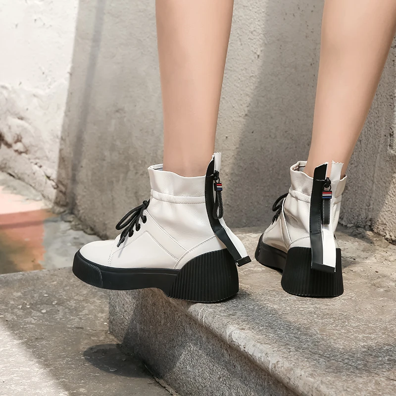 ASUMER/Лидер продаж женские ковбойские ботинки из натуральной кожи повседневная