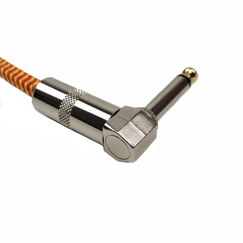 gitarre effektor verbinden kabel 635mm durchmesser geflochtene kupfer draht geeignet für elektrische gitarre mikrofone free global shipping