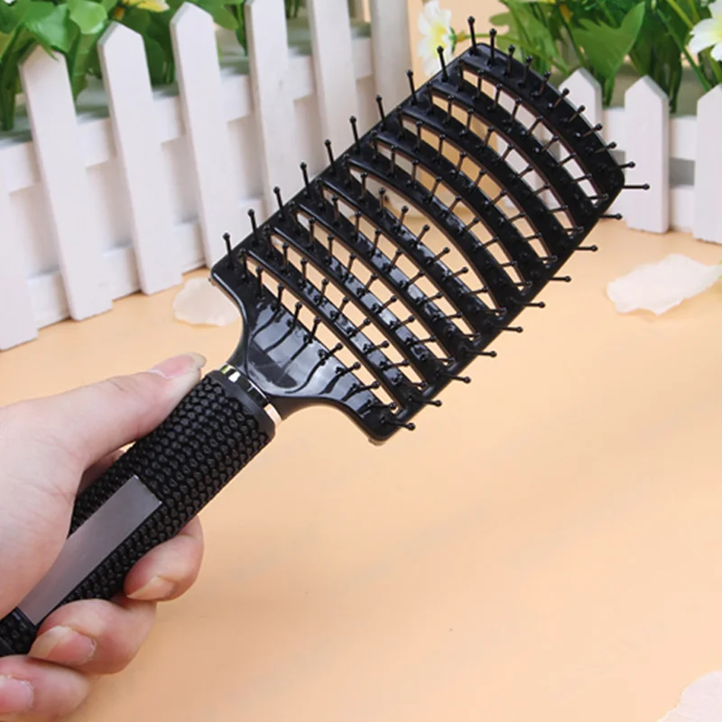 

Bristle Hair Brush Detangler Comb Styling Tool for Long Thick Curly Hair J9