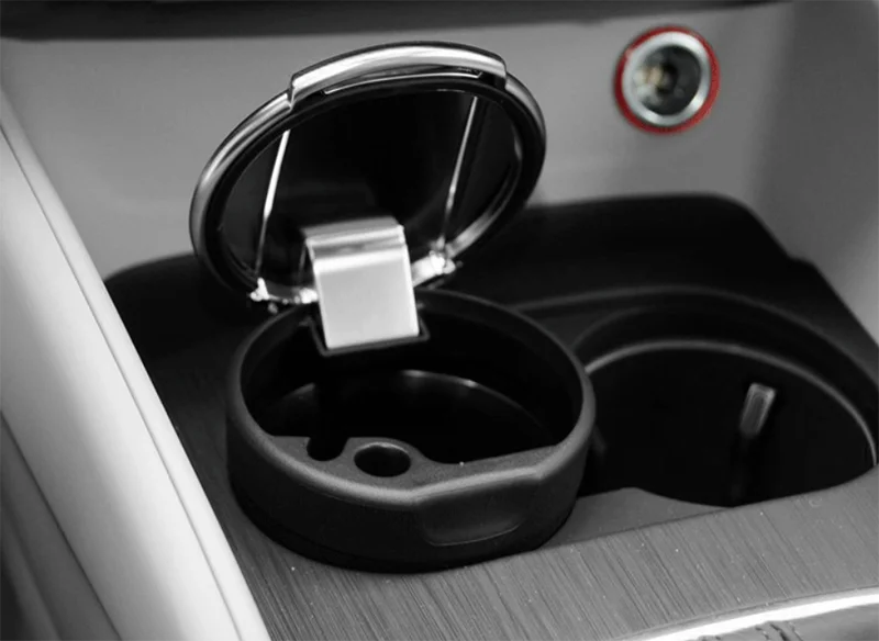 1 шт. APS алюминиевая хромированная пепельница подстаканник среднего размера для