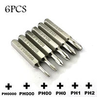 6pcs precision phillips ph0000 screwdriver bits set h4%c3%9728mm 4mm 325 inch battery repairing hand tools key to open iphone ph12
