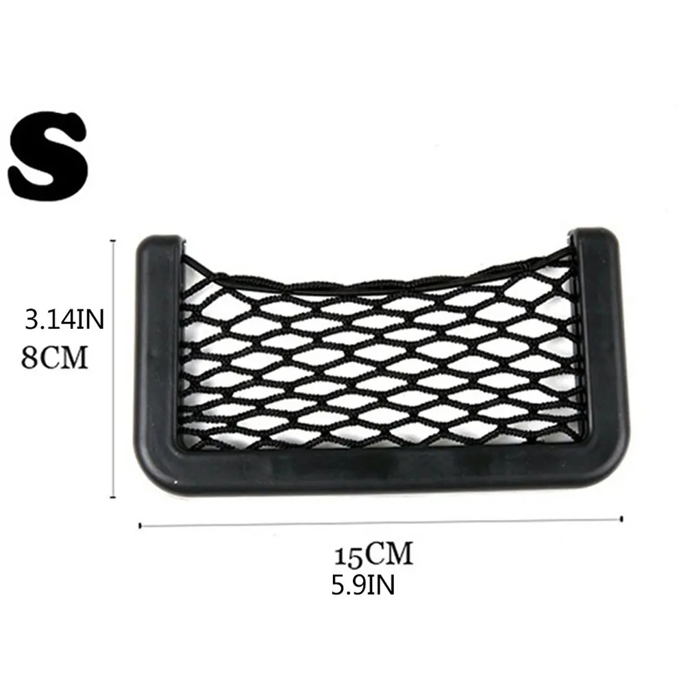 

Universal 15x8CM Car Storage Bag Elastic Flexible Mesh Back Side Truck Storage Organizer Net Interior Accessories Pocket