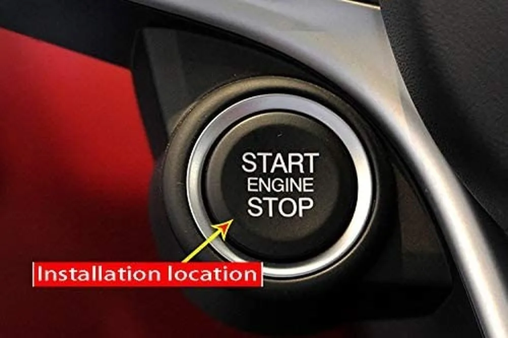 ABS автомобильный двигатель старт стоп переключатель Крышка отделка 1 шт. для Alfa