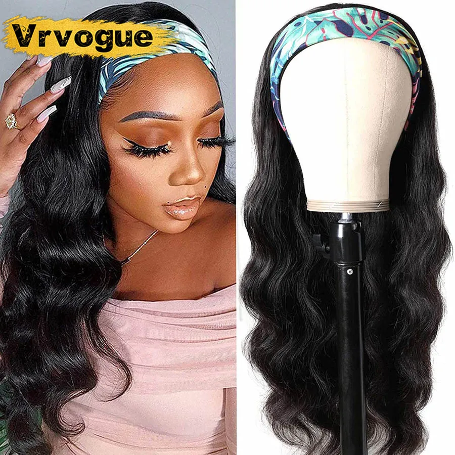 

Body Wave Headband Wigs Human Hair Body Wave Wig For Women Brazilian No Plucking No Glue&No Sewing Remy 150%
