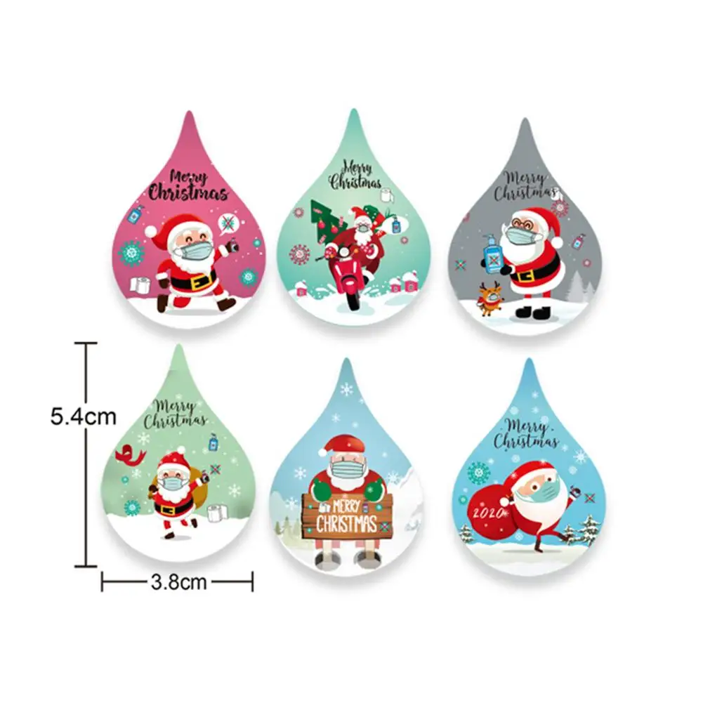 

Santa Thank You Stickers Christmas Decal DIY Scrapbooking Seal Labels For Small Business Envelope Gift Wedding Baking Decor