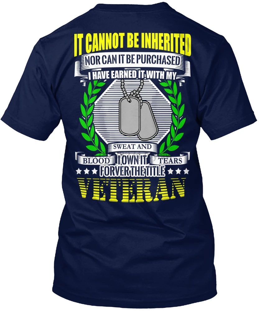 Мужская футболка Veteran Forever the title-ко Дню ветерана женская | одежда