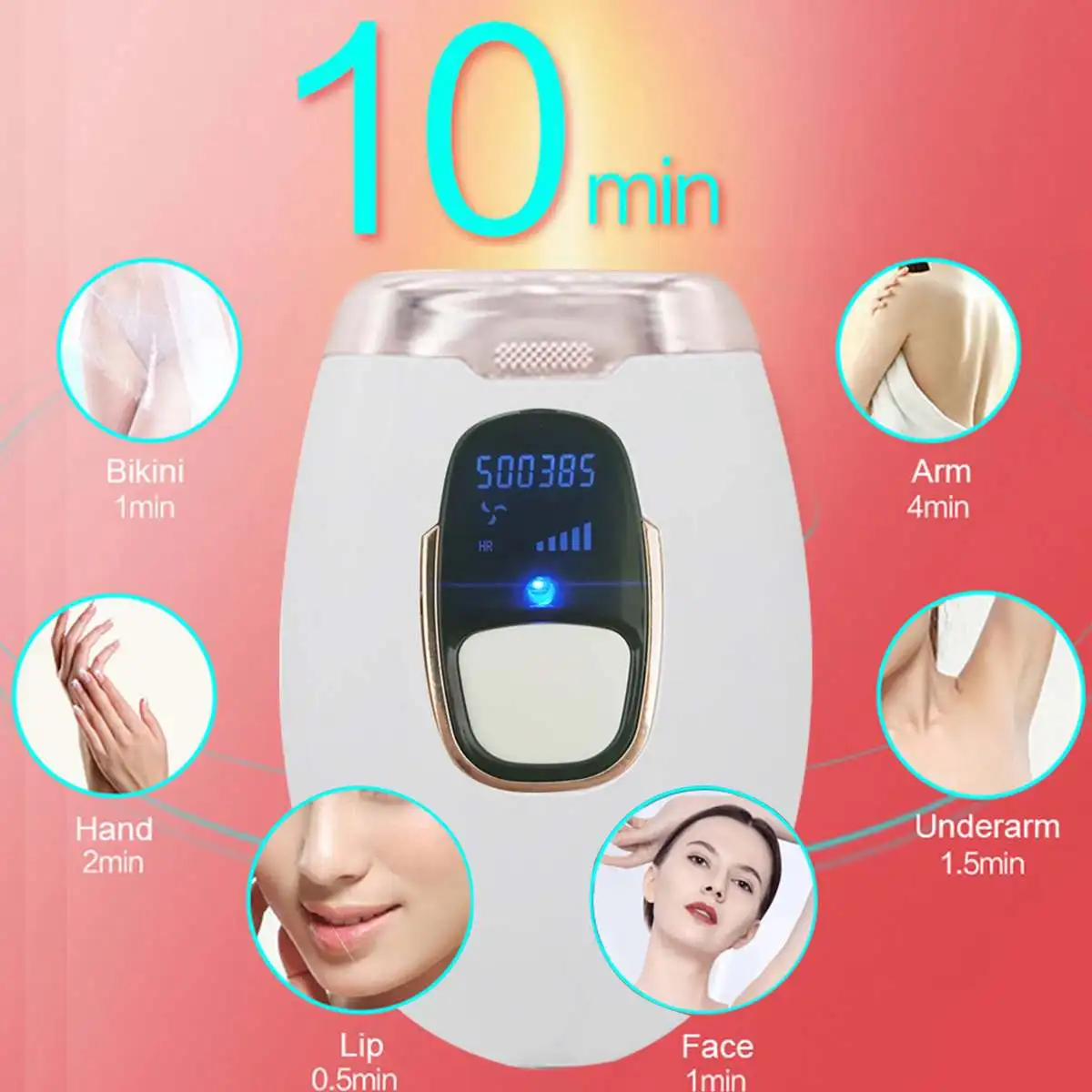 

990000 Flash Professional Permanent Laser Epilator LCD Display Laser IPL Hair Removal Machine Women Mini Painless Epilator