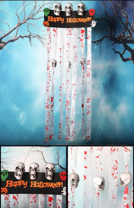 Хэллоуин подвесные украшения призрака череп скелет ужас внешний Фотофон | Дом и