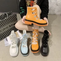 spring summer fashion hollow out ankle boots for women breathablecross tied casual shoes classic med heel platform booties