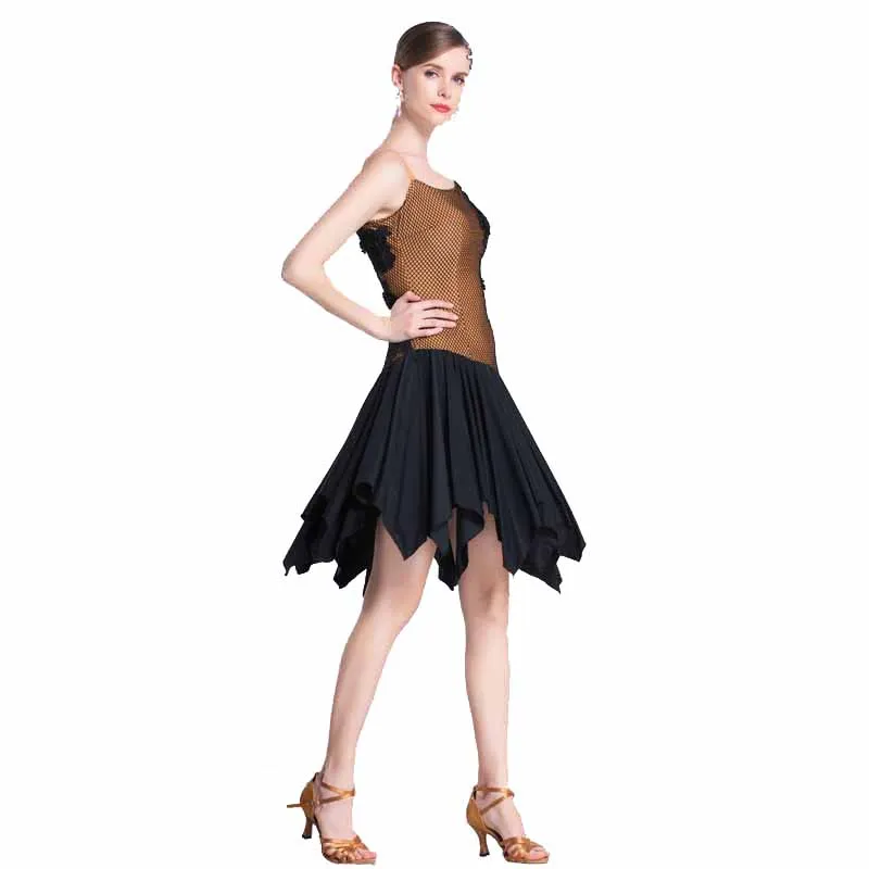 

LP-1802 Yundance new style dance national standard Latin dance practice dress female adult samba cha-cha training dress for sale