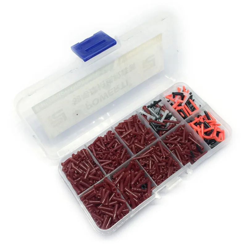 

1500Pcs/Box Badminton Racquet Grommets Black Nylon Eyelets Bucket Stringing Tools For Badminton Sports Accessories