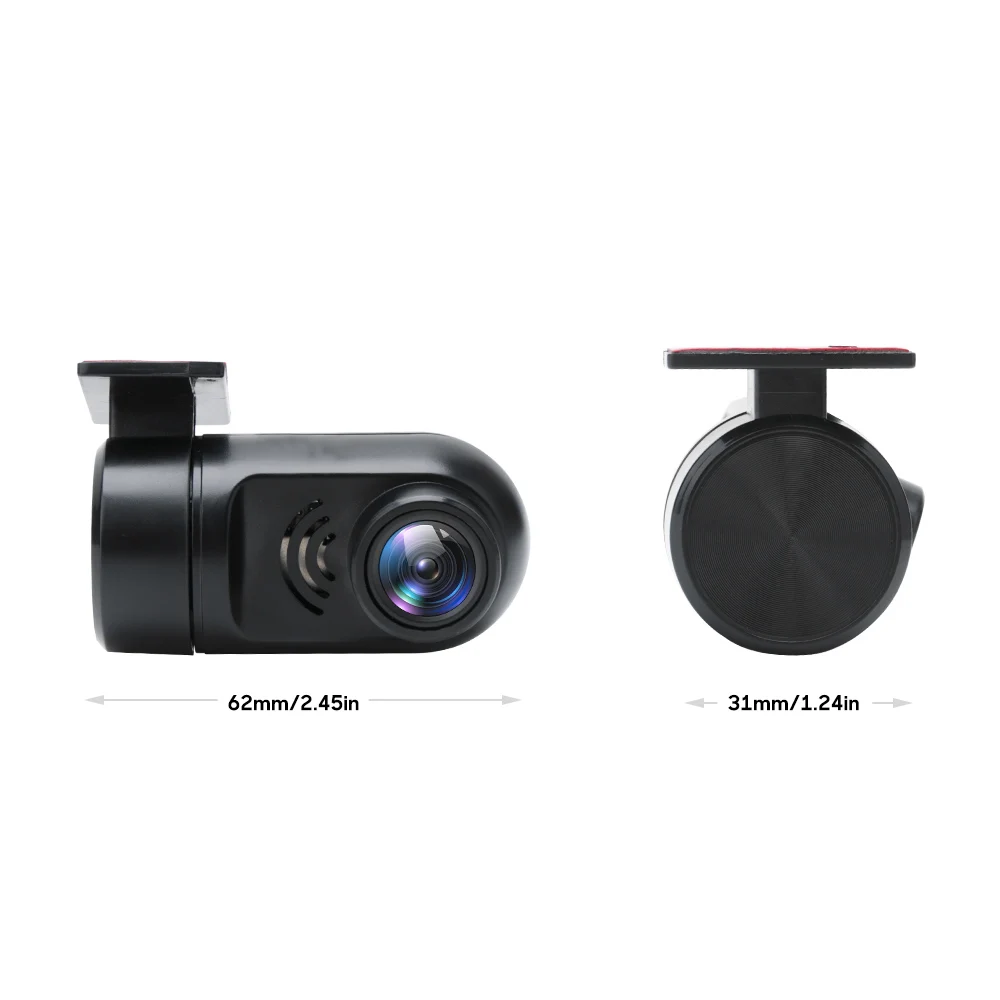 BORUiT USB автомобильный видеорегистратор с управлением через приложение Full HD 720P Dash Cam Автомобильная камера ADAS ночного видения 140 широкоугольный видеорегистратор для вождения