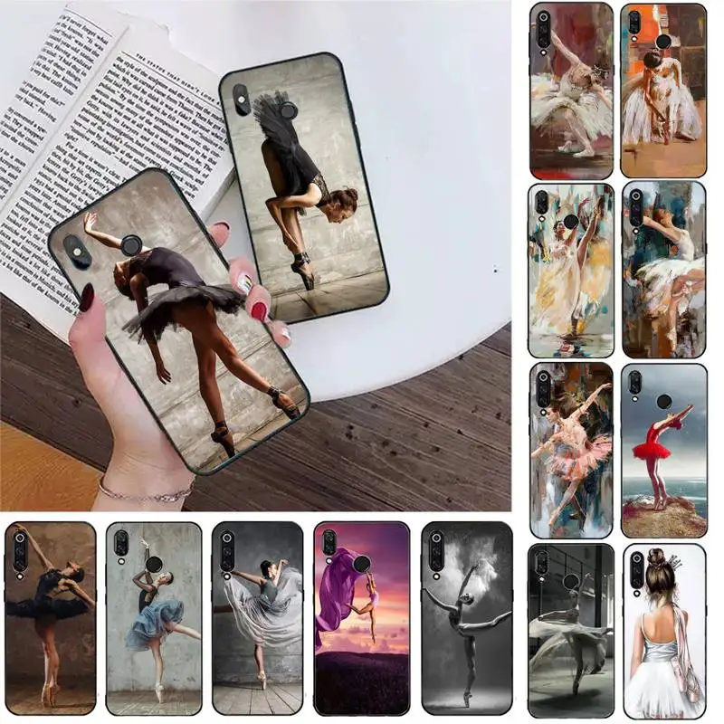 

FHNBLJ Graceful Ballerina Dance Phone Case For Redmi K20 4X GO Silicone Fundas for Redmi 6pro 7 7A 6 6A 8 5plus note 9 pro Capa