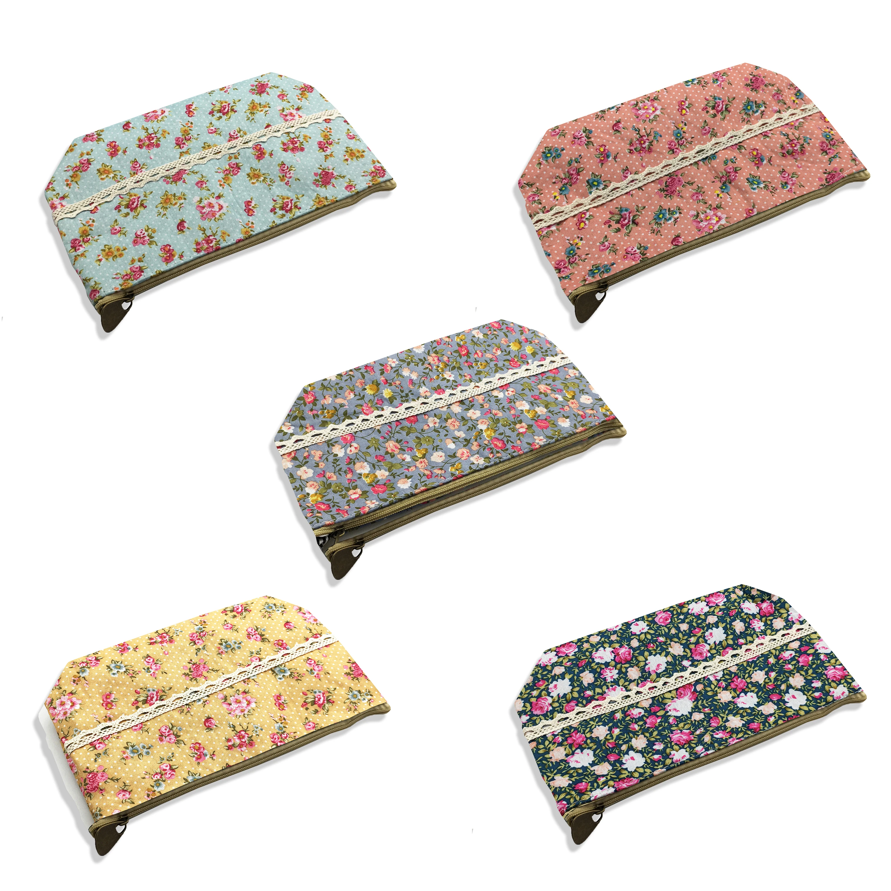 ETya свежая модная женская косметичка дорожная кружевная Цветочная чехол на