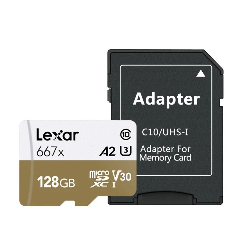 128GB Подлинная Lexar профессиональная 667x Micro SD карта 128 ГБ 256 ГБ TF карта A2 Класс 10 V30 U3 MicroSDXC карта памяти для мобильного телефона - Емкость: 128GB