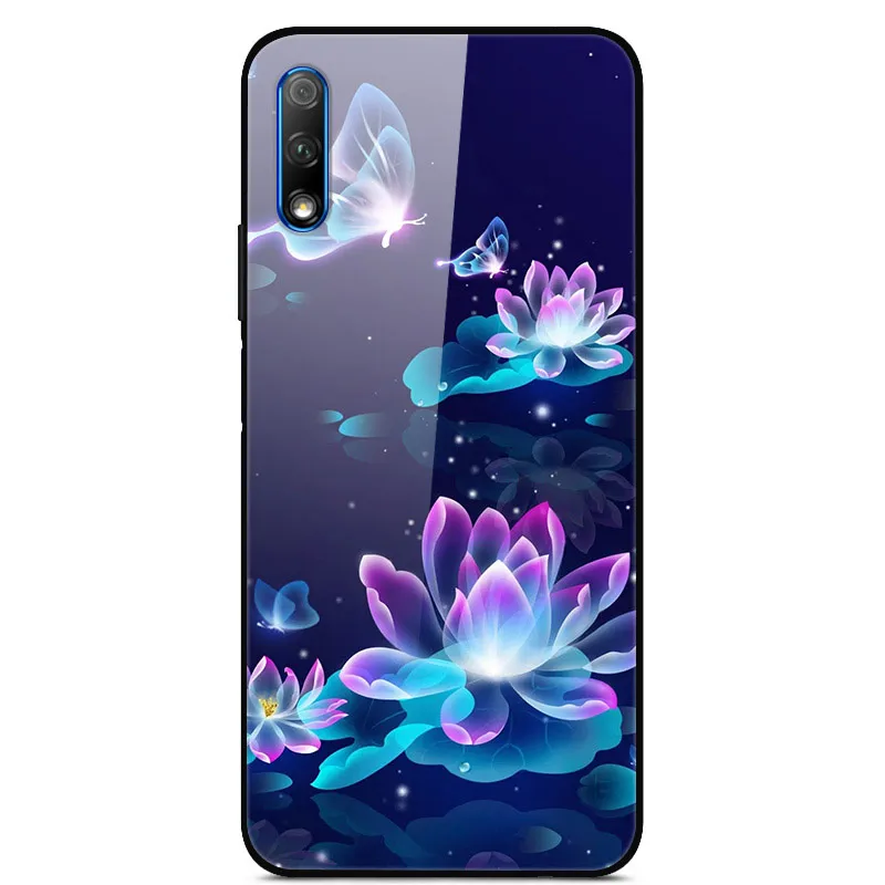 Роскошный чехол для huawei Honor 9X, чехол из закаленного стекла, силиконовый чехол для телефона huawei Honor 9X X9 9 X, чехол s для Honor 9X - Цвет: 15