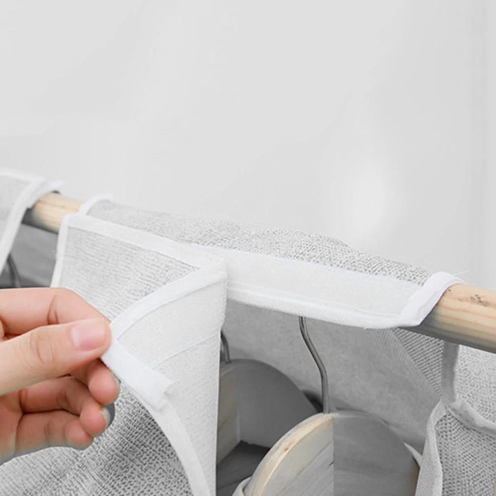 

Household Clothes Dust Cover Clothing Hanging Storage Bag Coat Suit Garment Cover Closet Organizer Wardrobe Organizer