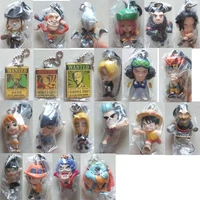 bandai one piece action figure genuine anime gacha mobile phone rope pendant luffy nami rare out of print model pendant toy