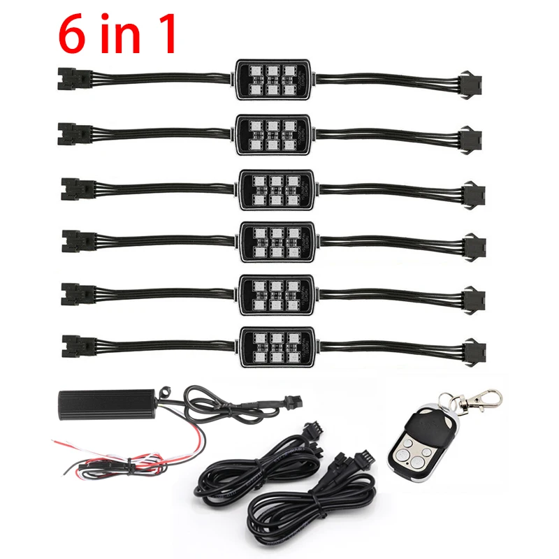 

Умная Светодиодная лента Niscarda для мотоцикла, RGB-подсветильник с пультом дистанционного управления