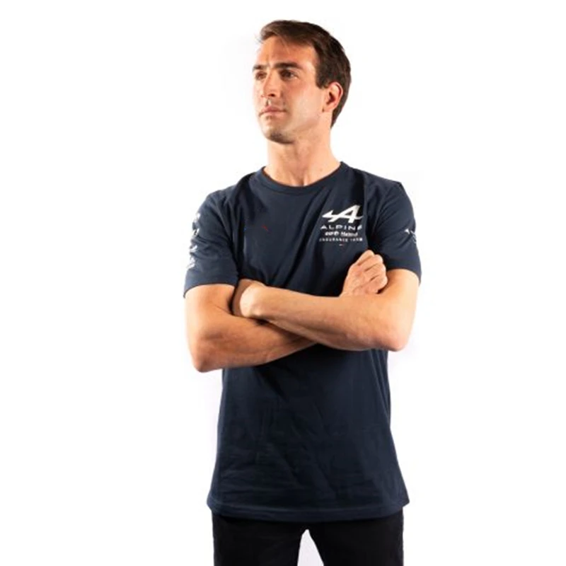 

Men's sports T-shirt, 2021 F1 new blue round neck top, Alpine, special price, first release of the same style, 100-5XL,formula 1