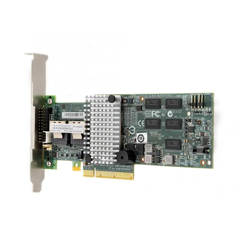 Контроллер IBM M5015 Megaraid 9260 8i SATA / SAS RAID 6G PCIe x8 для LSI 46M0851 коэффициент чтения 2875 МБ/с.