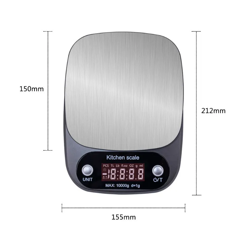 10kg 1 gramera smart digital kitchen precision realme scale electronic weights balance drugs kitchens appliances cooking unit free global shipping