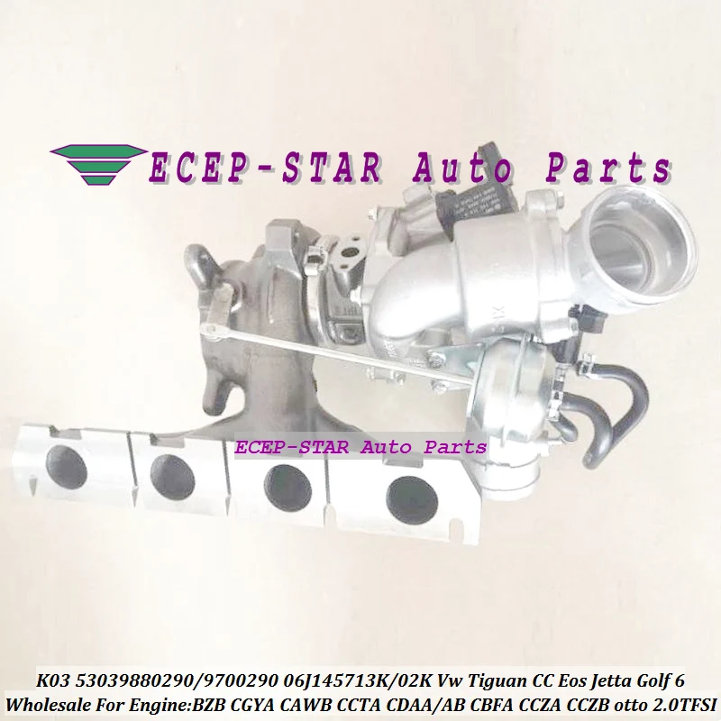 Турбо К03 53039700290 06J 145713 К 145701 Т N Для Volkswagen Tiguan Eos Golf GTI Jetta Seat Exeo A4Q A3 2.0L