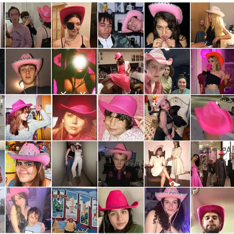 2021 розовая ковбойская шляпа Cowgirl Западная тиара для женщин диадема девушки