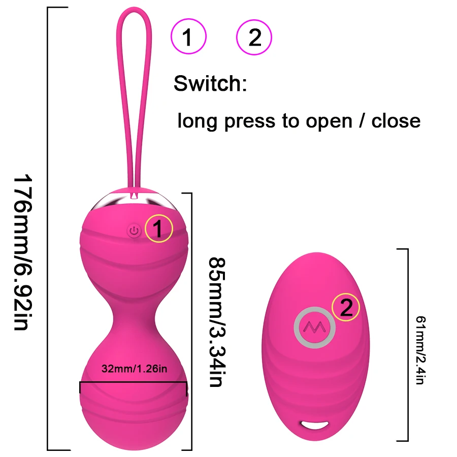 Беспроводное женское вибрирующее яйцо HWOK Вибратор в трусики с дистанционным