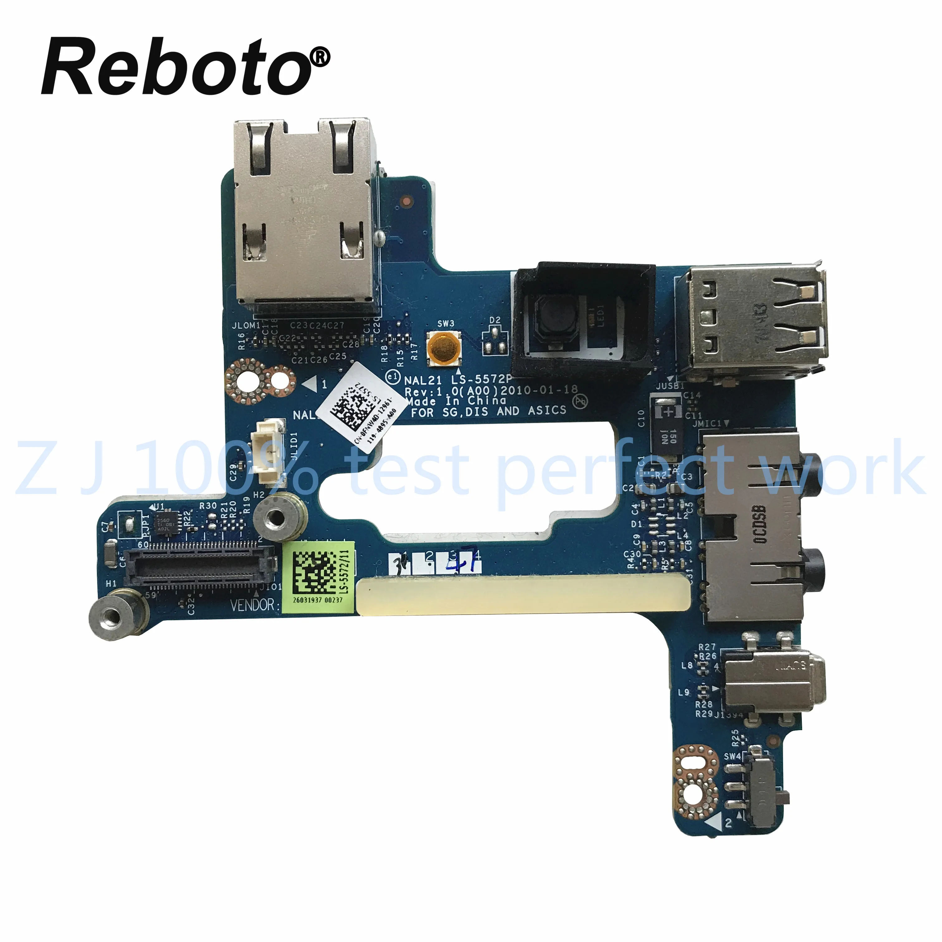 Оригинальный Для Dell E6510 аудио USB плата LS-5572P 0FNW4D FNW4D переключатель 100% тестирование