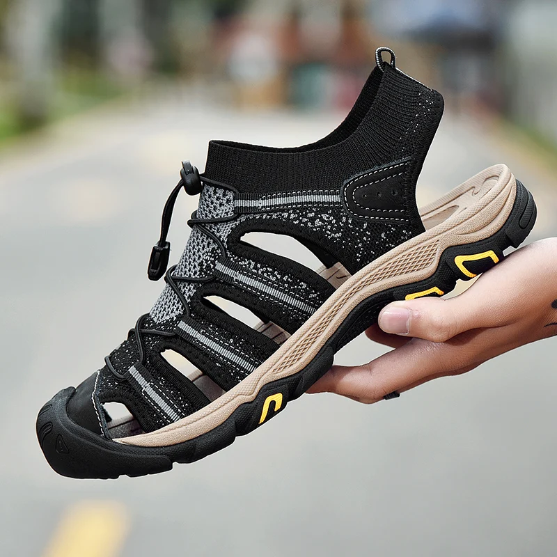 

Men's Sneakers Summer Breathable Summer Sneakers Men Slippers Zapatos Hombre Verano Shoes For Slipper Massage Male