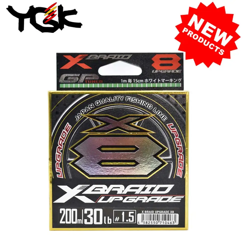 Оригинальная плетеная рыболовная леска YGK G SOUL X8 upgrade 150 м/200 м PE 8 сделано в Японии