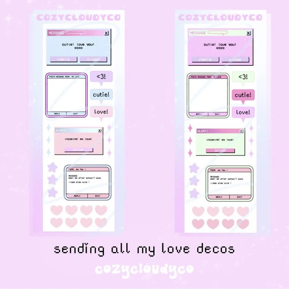 

INS Cute Dialog Box Sticker Creative Handbook Hand Account DIY Decorative Collage Material Stickers Korean Stationery Stickers