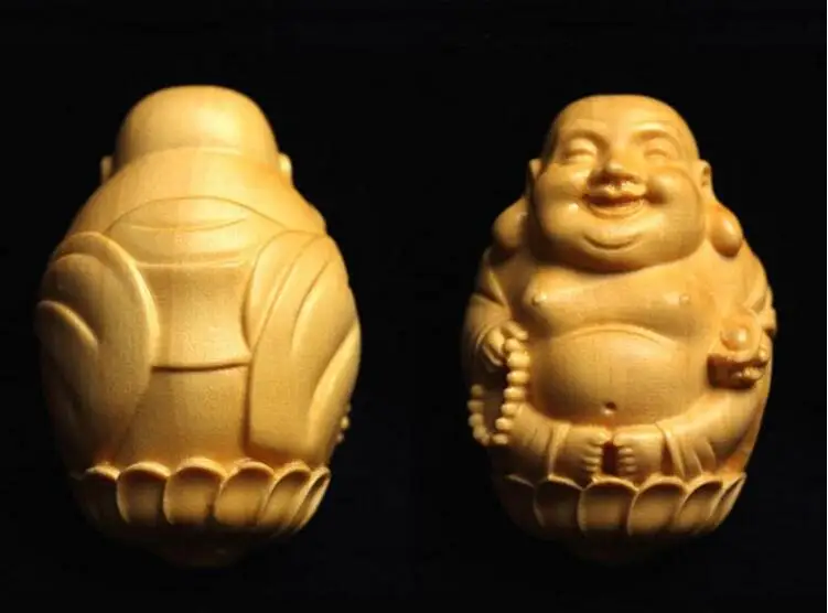 Резные украшения из натурального бокса Будда Лотос матрея аксессуары сделай сам