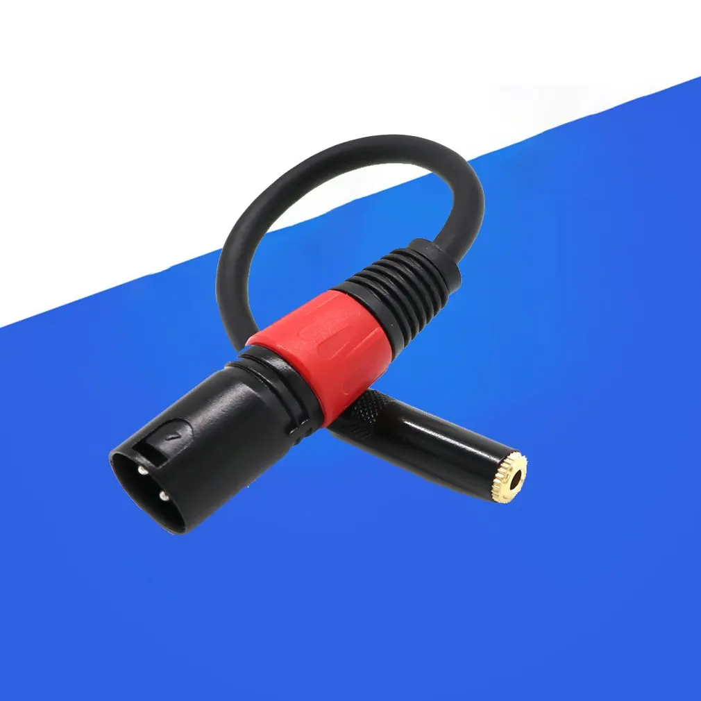0 2 m XLR 3 Pin штекер для 5 мм ТРС 1/8 дюймов Женская стерео заглушка микрофонный аудио