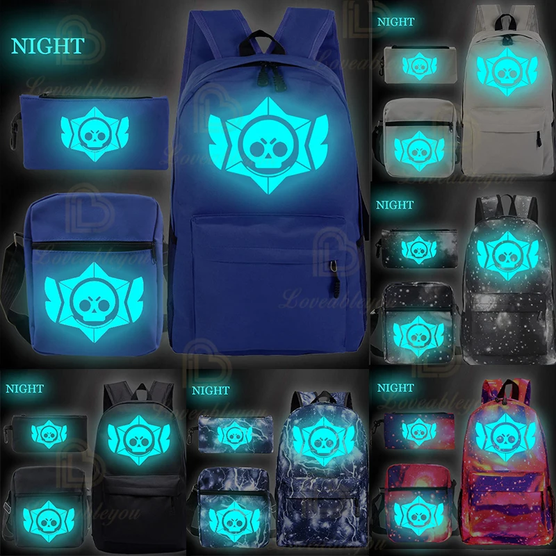 Детские школьные сумки со звездами для игр Школьный рюкзак мальчиков Рюкзак