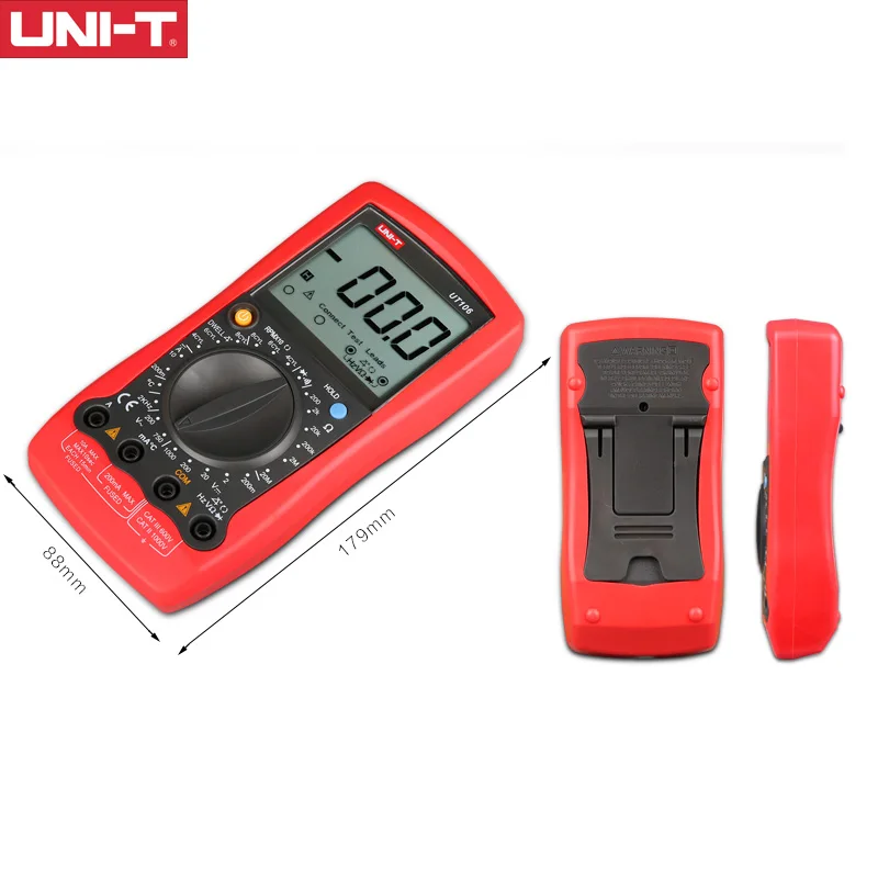 UNI-T UT105 UT107 LCD Автомобильный ручной мультиметр AC/DC вольтметр тестер измерители с