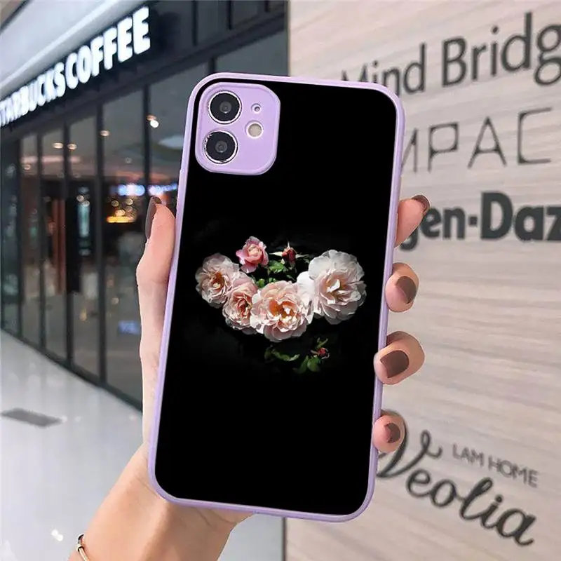 

Peonies flower Phone Case Matte Transparent for iPhone 7 8 11 12 s mini pro X XS XR MAX Plus cover funda