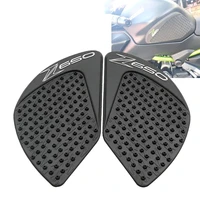 motorcycle tank pad protector sticker decal gas knee grip tank traction pad side for kawasaki z650 z 650 2017