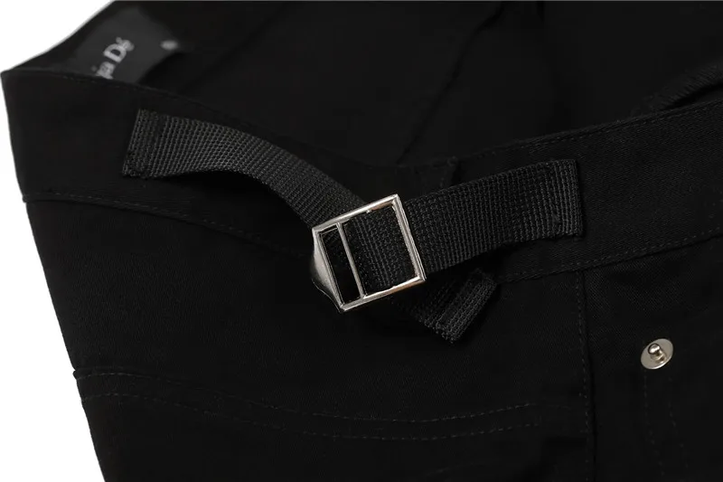 

2021fw VUJADE travisscott Pants 1:1 High Quality Metal VUJADE Pencil Pants Black Trousers Inside Tag